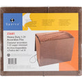 Business Source Letter Recycled Expanding File, Brown, 8 1/2" Width x 11" Length, BSN23681