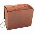 Business Source Letter Recycled Expanding File, Brown, 8 1/2" Width x 11" Length, BSN23681