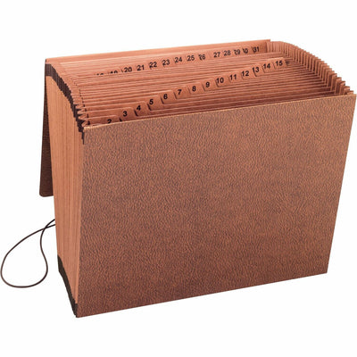 Business Source Letter Recycled Expanding File, Brown, 8 1/2" Width x 11" Length, BSN23681