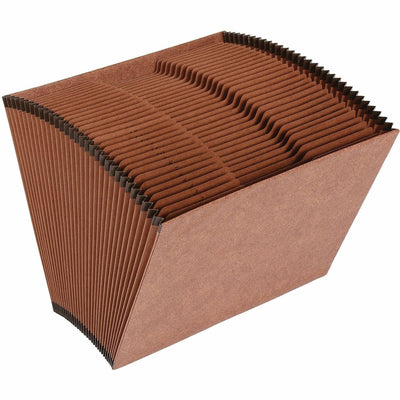 Business Source Letter Recycled Expanding File, Brown, 8 1/2" Width x 11" Length, /BX 5BX/CT — view 1