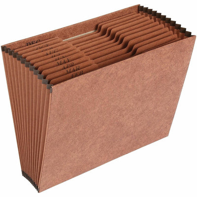 Business Source Letter Recycled Expanding File, Brown, 8 1/2" Width x 11" Length, BSN26536