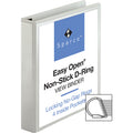 Business Source Locking D-Ring View Binder, White, 8 1/2" Width x 11" Length, BSN26957