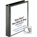 Business Source Locking D-Ring View Binder, Black, 8 1/2" Width x 11" Length, BSN26958