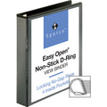 Business Source Locking D-Ring View Binder, Black, 8 1/2" Width x 11" Length, BSN26958