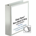Business Source Locking D-Ring View Binder, White, 8 1/2" Width x 11" Length, BSN26959