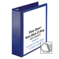 Business Source Navy D-ring Binder, 8 1/2" Width x 11" Length, BSN26976