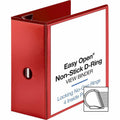 Business Source Red D-ring Binder, 8 1/2" Width x 11" Length, BSN26984