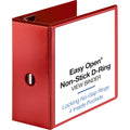 Business Source Red D-ring Binder, 8 1/2" Width x 11" Length, BSN26984