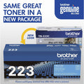 Brother TN-223C Original Standard Yield Laser Toner Cartridge - Cyan -, BRTTN223C