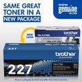 Brother TN-227BK Original High Yield Laser Toner Cartridge - Black -, BRTTN227BK
