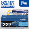 Brother TN-227C Original High Yield Laser Toner Cartridge - Cyan -, BRTTN227C