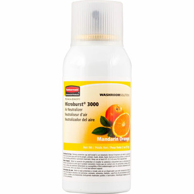 Newell Rubbermaid Commercial MB 3000 Refill Mandarin Air Spray, White, 12 / Carton, RCP402408