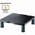 Fellowes Standard Monitor Riser, Black, 4 / Carton, FEL9169301