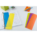 Avery Snap-In Plastic Bookmark Dividers, 5 Tabs, 1 Set, Multicolor (24908), 10", 2 Set, AVE24908