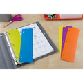 Avery Snap-In Plastic Bookmark Dividers, 5 Tabs, 1 Set, Multicolor (24908), 10", 2 Set, AVE24908