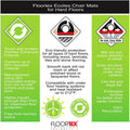 Floortex Ecotex Evolutionmat Anti-Slip Rectangular Chair Mat, Clear, FLRECO123648AEP