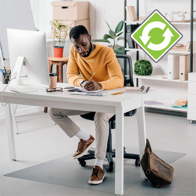 Floortex Ecotex Evolutionmat Anti-Slip Rectangular Chair Mat, Clear, FLRECO124860AEP