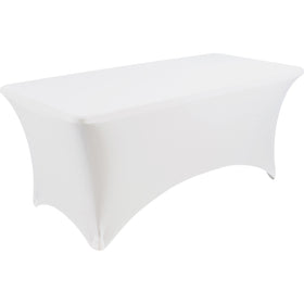 Iceberg Stretch Fabric Table Cover, White, ICE16523
