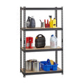 Lorell Iron Horse 2300 lb Capacity Riveted Shelving, Black, LLR59696