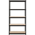 Lorell Iron Horse 2300 lb Capacity Riveted Shelving, Black, LLR59697