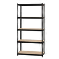 Lorell Iron Horse 2300 lb Capacity Riveted Shelving, Black, LLR59697