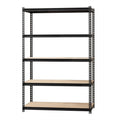 Lorell Iron Horse 2300 lb Capacity Riveted Shelving, Black, LLR59698