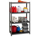 Lorell Iron Horse 3200 lb Capacity Riveted Shelving, Black, LLR59700