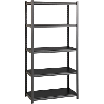 Lorell Iron Horse 3200 lb Capacity Riveted Shelving, Black, LLR59701
