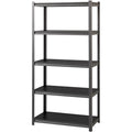Lorell Iron Horse 3200 lb Capacity Riveted Shelving, Black, LLR59701
