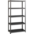 Lorell Iron Horse 3200 lb Capacity Riveted Shelving, Black, LLR59701