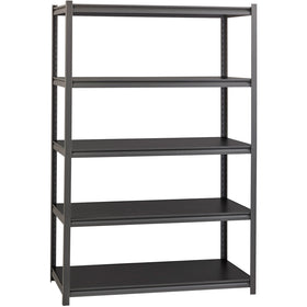 Lorell Iron Horse 3200 lb Capacity Riveted Shelving, Black, LLR59702