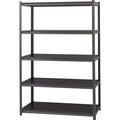 Lorell Iron Horse 3200 lb Capacity Riveted Shelving, Black, LLR59703