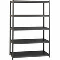 Lorell Iron Horse 3200 lb Capacity Riveted Shelving, Black, LLR59703