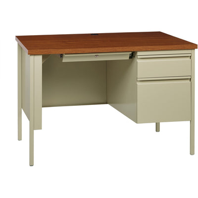 Lorell Fortress Series 45-1/2" Right Single-Pedestal Desk, LLR66947