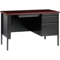 Lorell Fortress Series 45-1/2" Right Single-Pedestal Desk, LLR66949