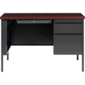 Lorell Fortress Series 45-1/2" Right Single-Pedestal Desk, LLR66949