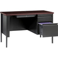 Lorell Fortress Series 45-1/2" Right Single-Pedestal Desk, LLR66949
