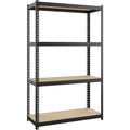Lorell Narrow Riveted Shelving, Black, LLR66963