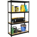 Lorell Narrow Riveted Shelving, Black, LLR66963
