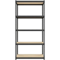 Lorell Narrow Riveted Shelving, Black, LLR66964