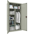 Lorell Fortress Series Wardrobe Cabinet, Gray, LLR66967
