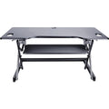 Lorell XL Adjustable Desk/Monitor Riser, Black, LLR82013