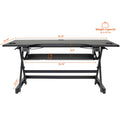 Lorell XL Adjustable Desk/Monitor Riser, Black, LLR82013