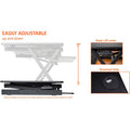 Lorell XL Adjustable Desk/Monitor Riser, Black, LLR82013
