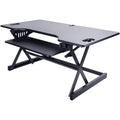 Lorell XL Adjustable Desk/Monitor Riser, Black, LLR82013