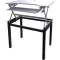 Lorell Adjustable Desk Riser Floor Stand, Black, LLR82015