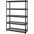 Lorell Wire Deck Shelving, Black, LLR99930