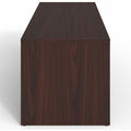 Lorell Prominence 2.0 Mahogany Laminate Peninsula Desk, LLRPRT3072MY