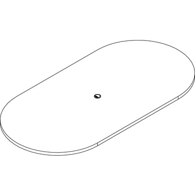 Lorell Prominence 2.0 Racetrack Conference Tabletop, LLRPRT4896MY