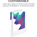 Samsill Economy View Binder, White, 8 1/2" Width x 11" Length, 12 / Carton, SAMI008537C